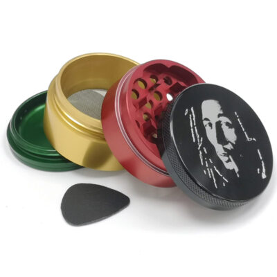 Grinder Polinizador Metal Supergrinder Bob Marley 40 mm